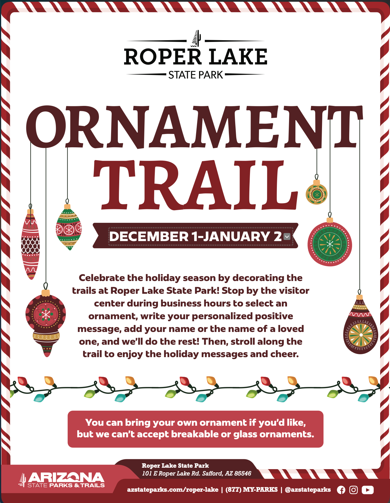 Roper Lake Ornament Trail