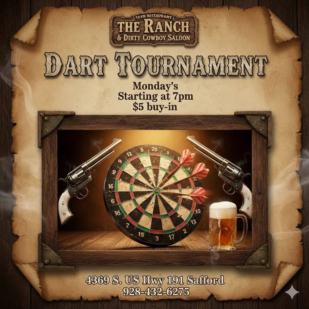 Dart Tournament at The Ranch
