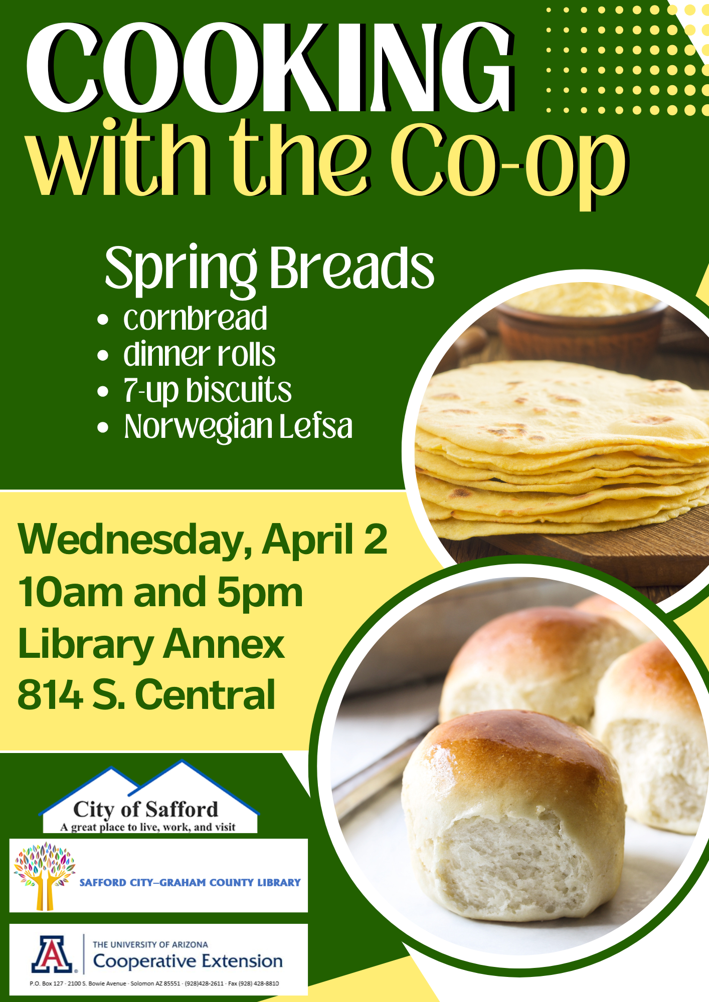 Free Cooking Class- Spring Bread