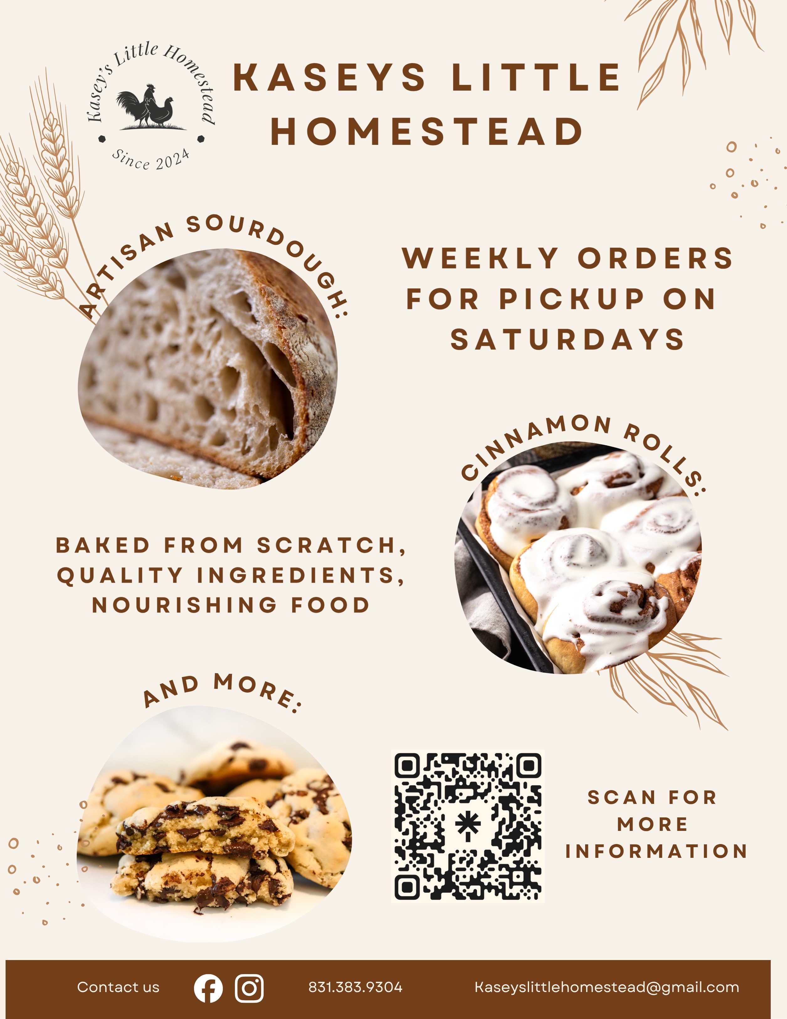 Weekly orders for Kasey’s Little Homestead