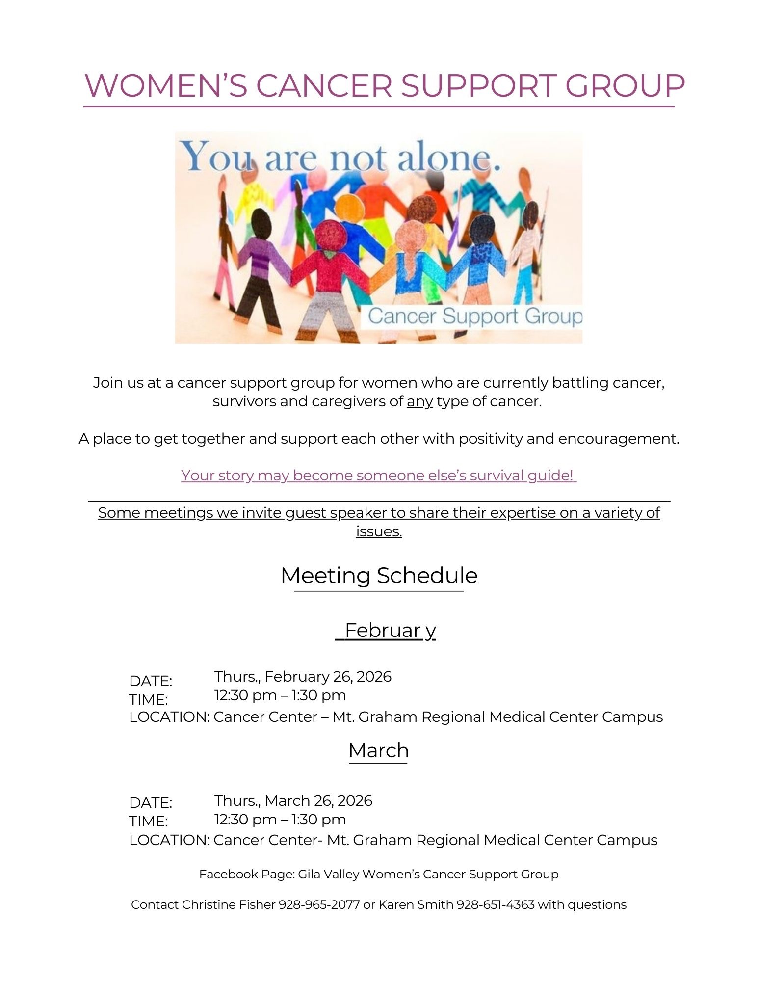 Women's Cancer Support Group