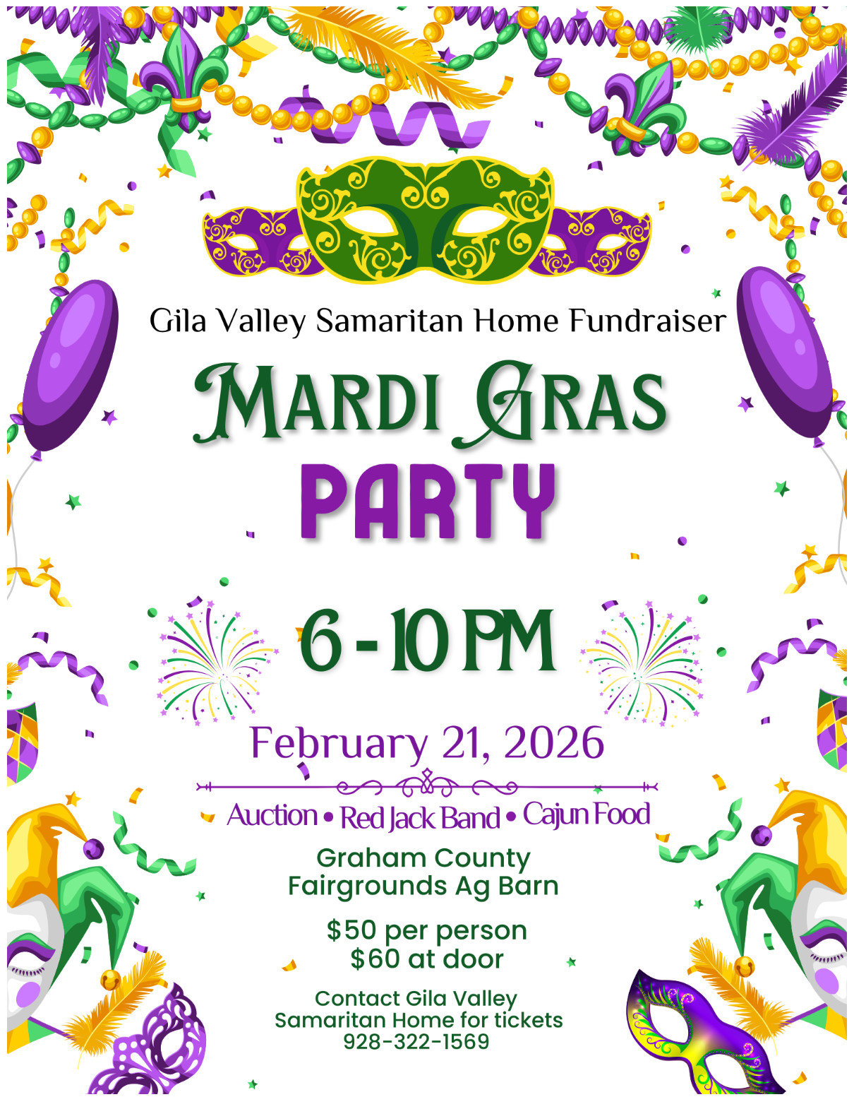 Gila Valley Samaritan Home Mardi Gras Party