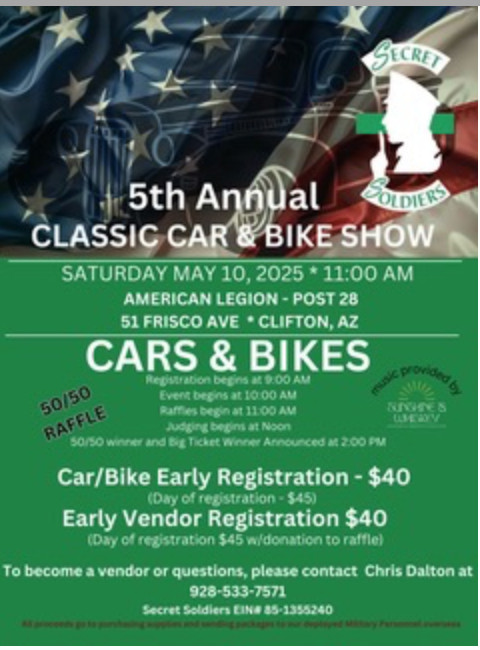 Secret Soldiers 5th Annual Classic Car & Bike Show