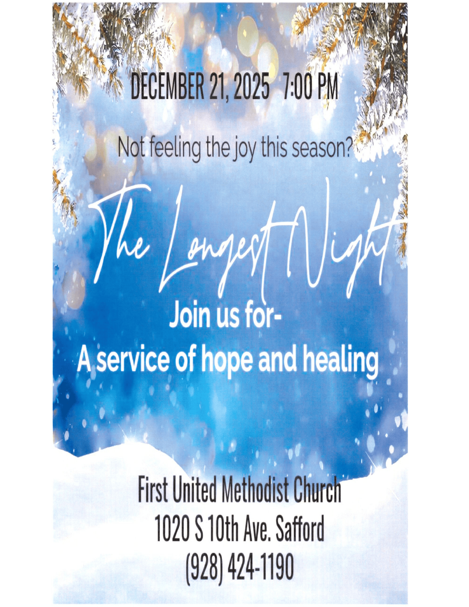 First united Methodist Church  the Longest Night