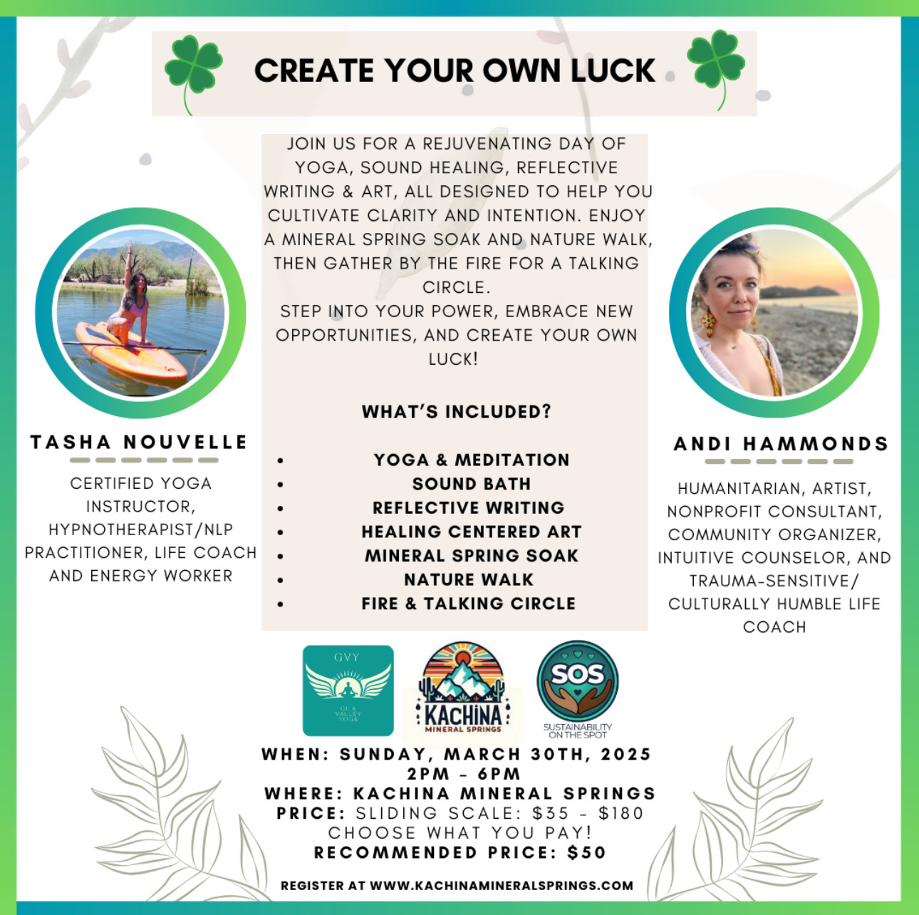 Kachina Mineral Springs - Create Your Own Luck