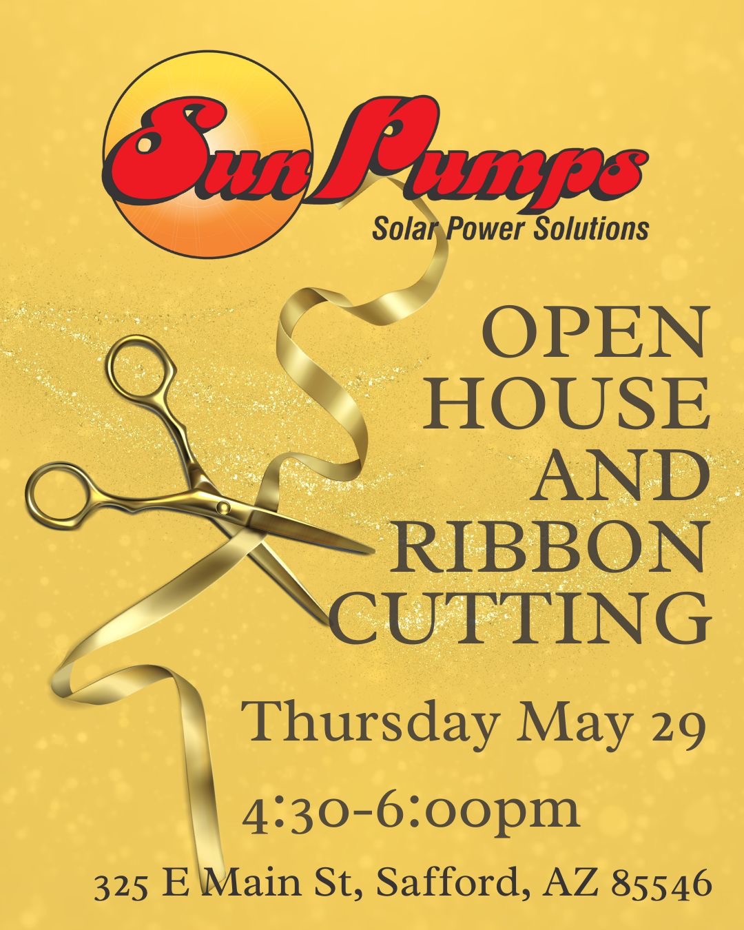 Sun Pumps Open House and Ribbon Cutting