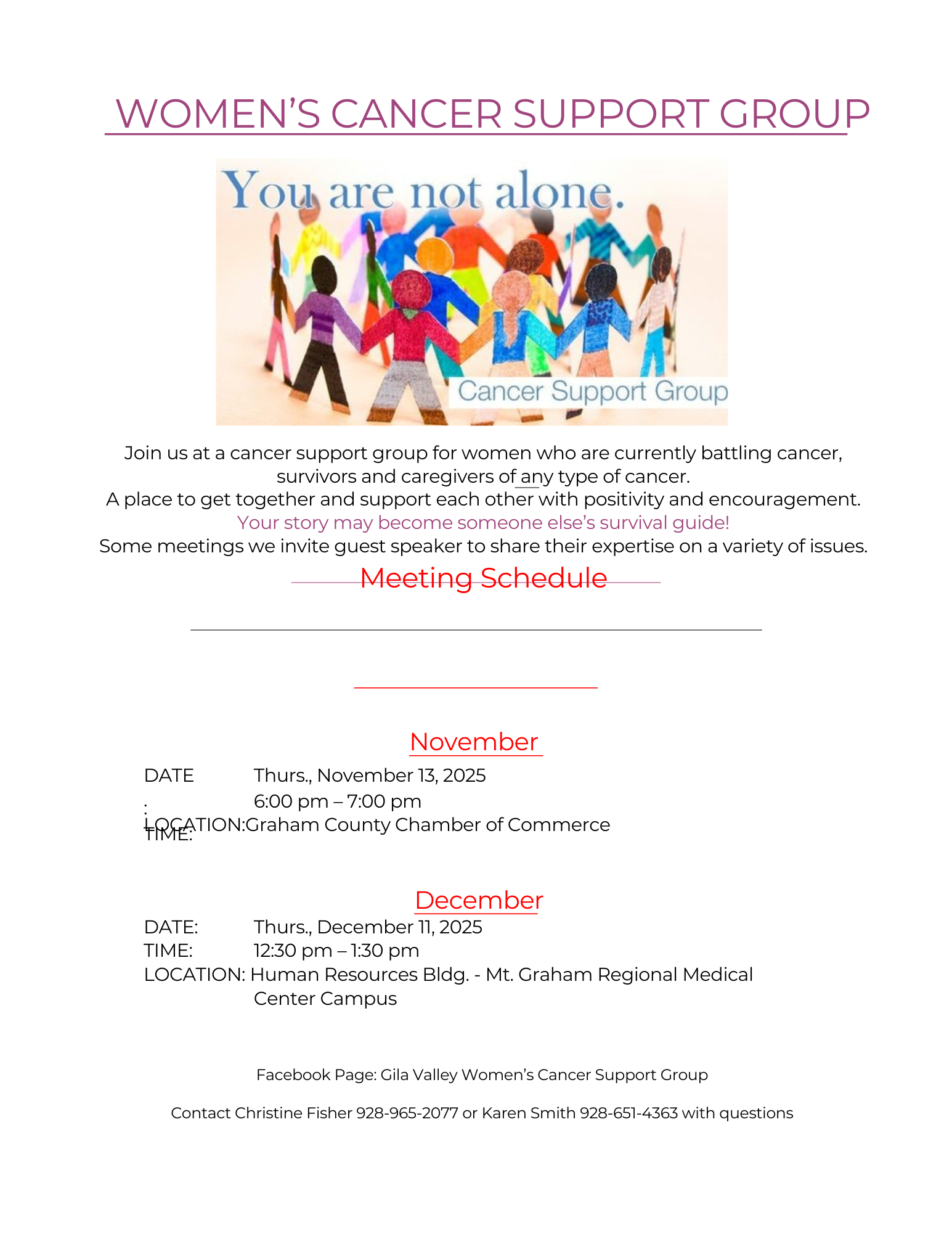 Women's Cancer Support Group
