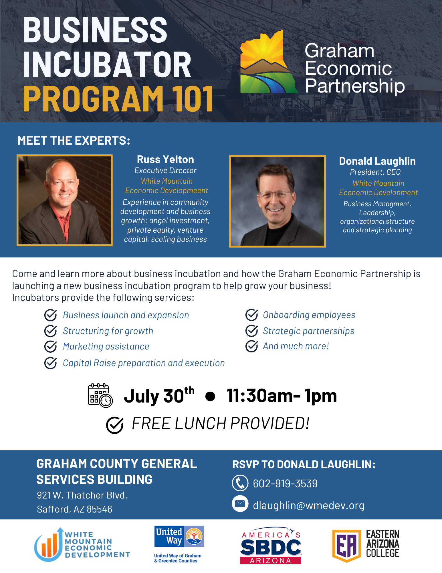 Graham Econimic Partnership Business Incubator Program 101