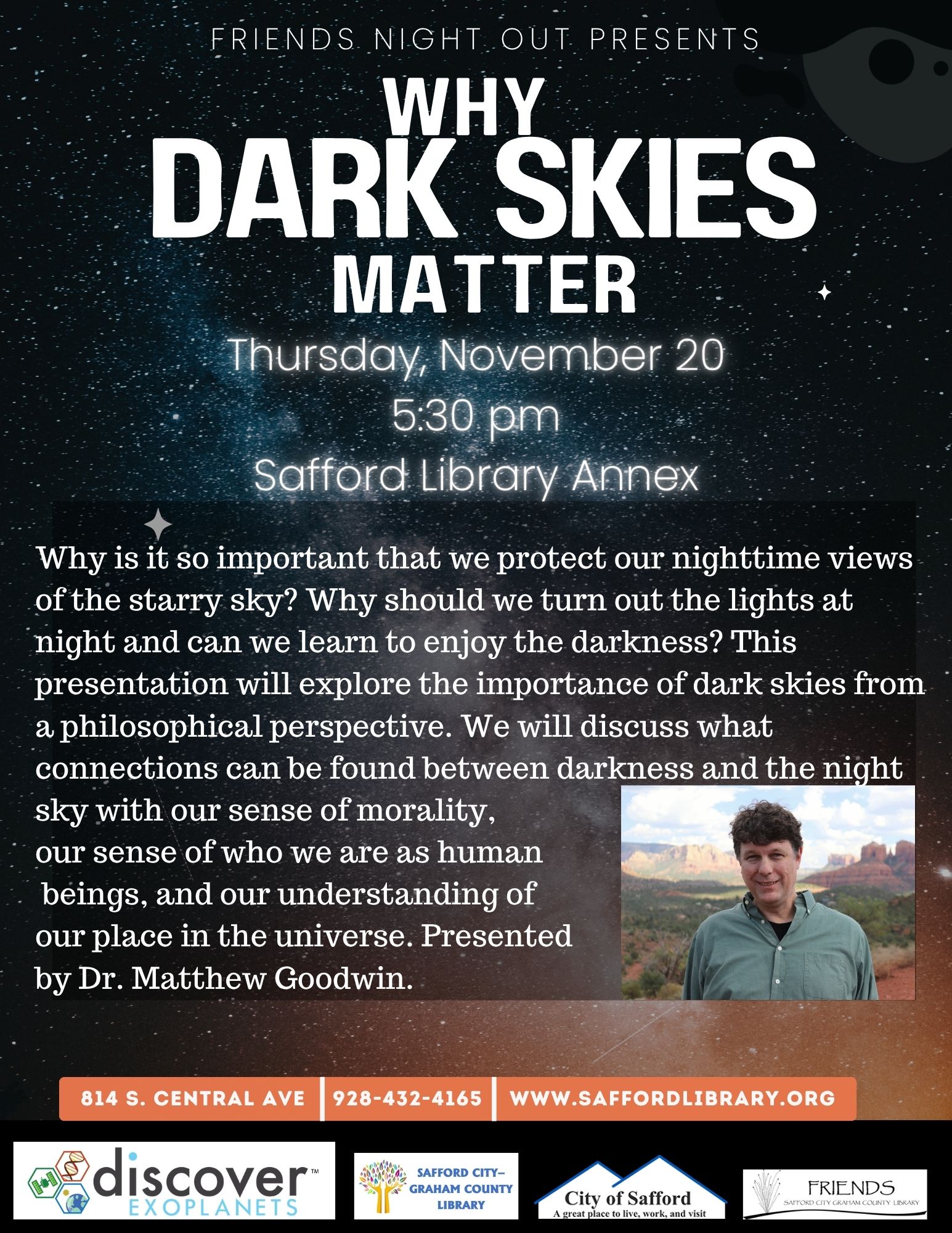 Friends Night Out - Why Dark Skies Matter