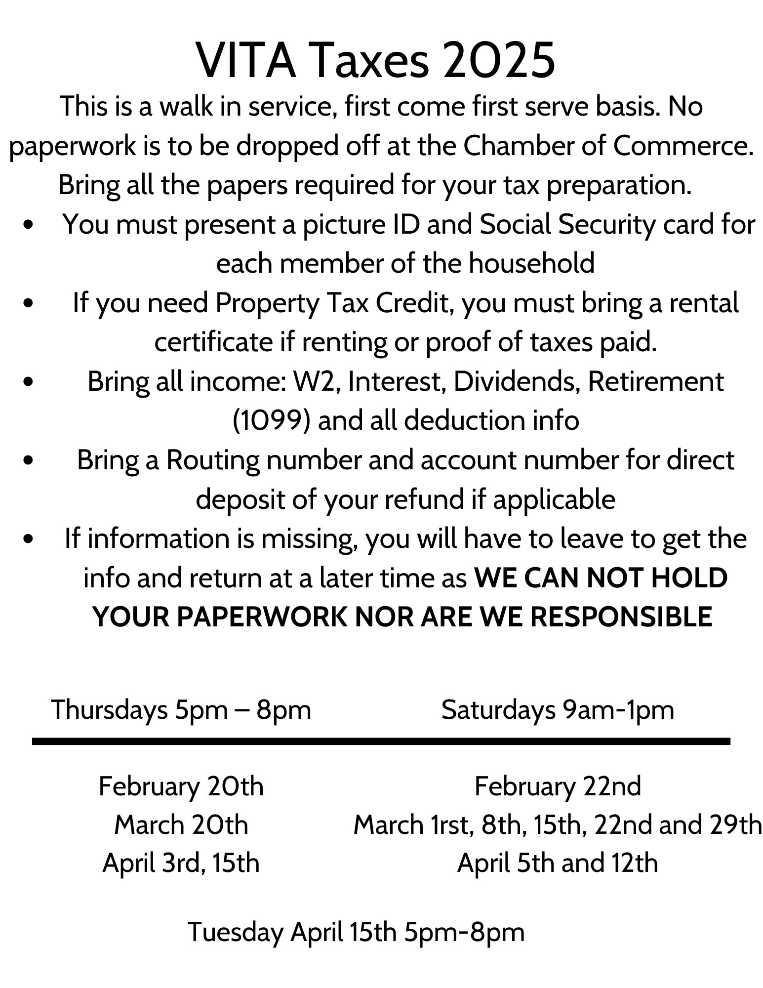 VITA Tax Services