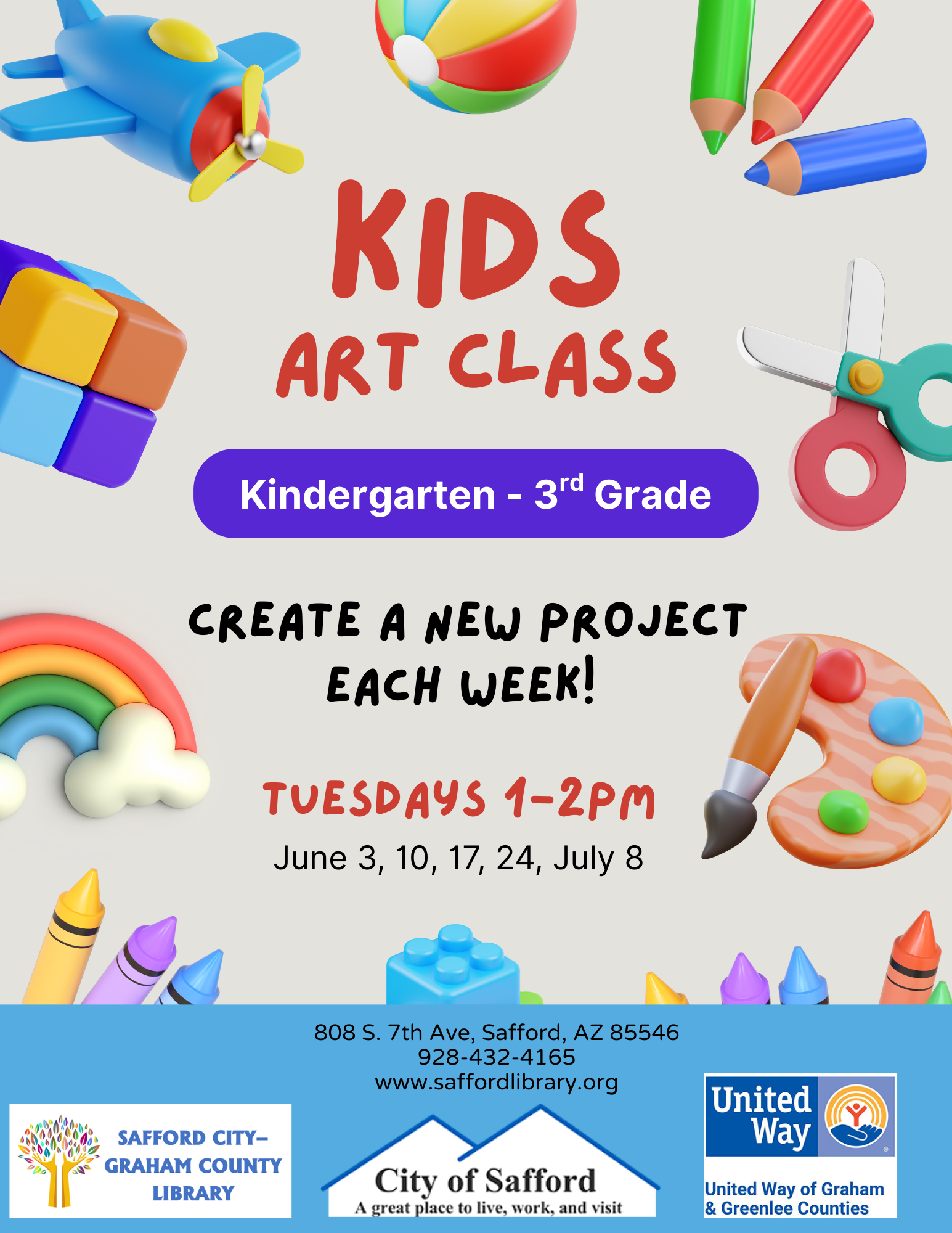 Kids Art Class (K-3rd Grade)