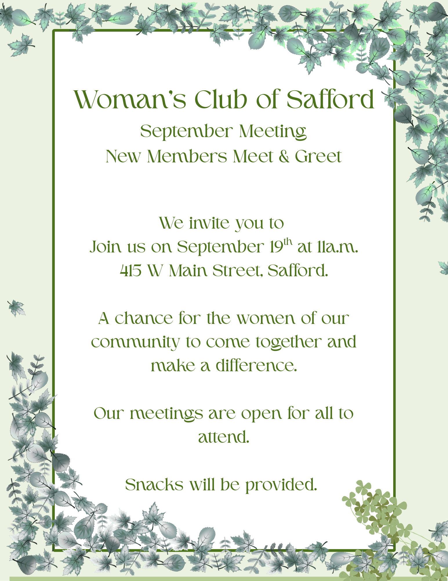 Woman's Club of Safford