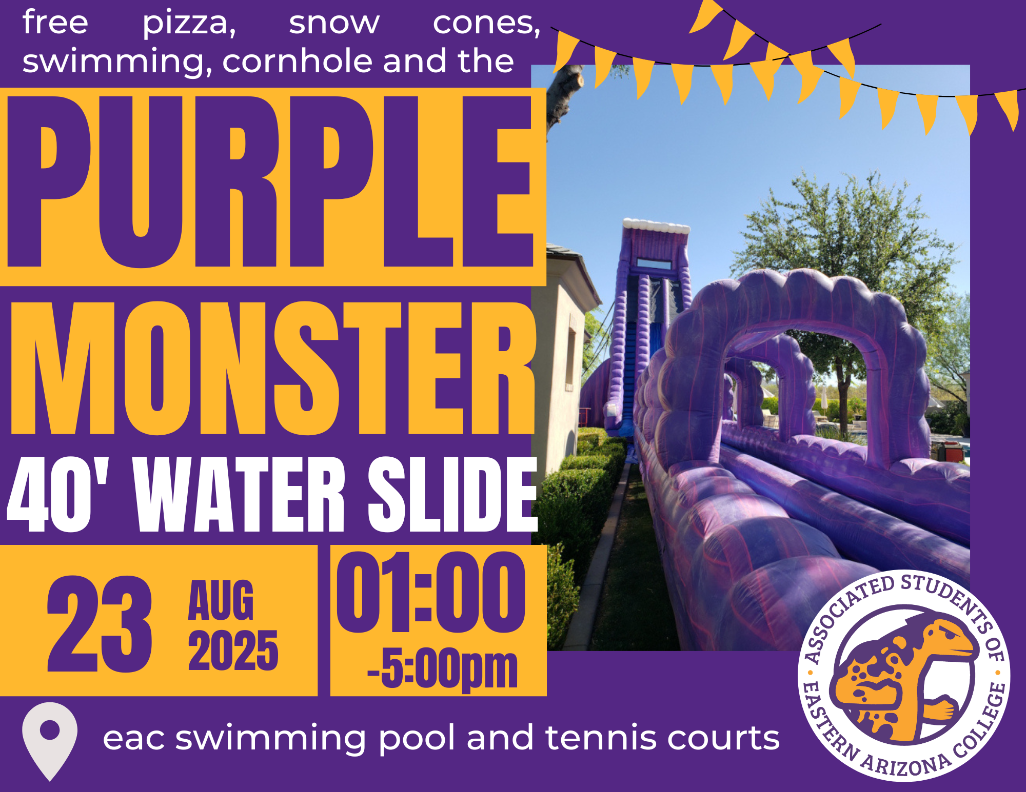 Purple Monster Water Slide
