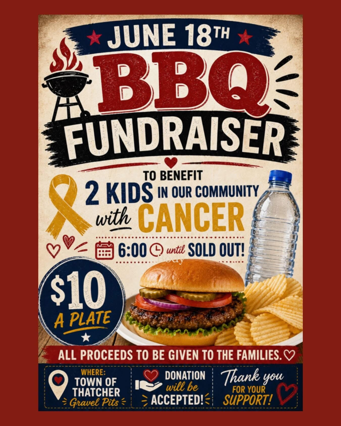 Town of Thatcher Hosts BBQ Fundraiser to Benefit Local Children with Cancer
