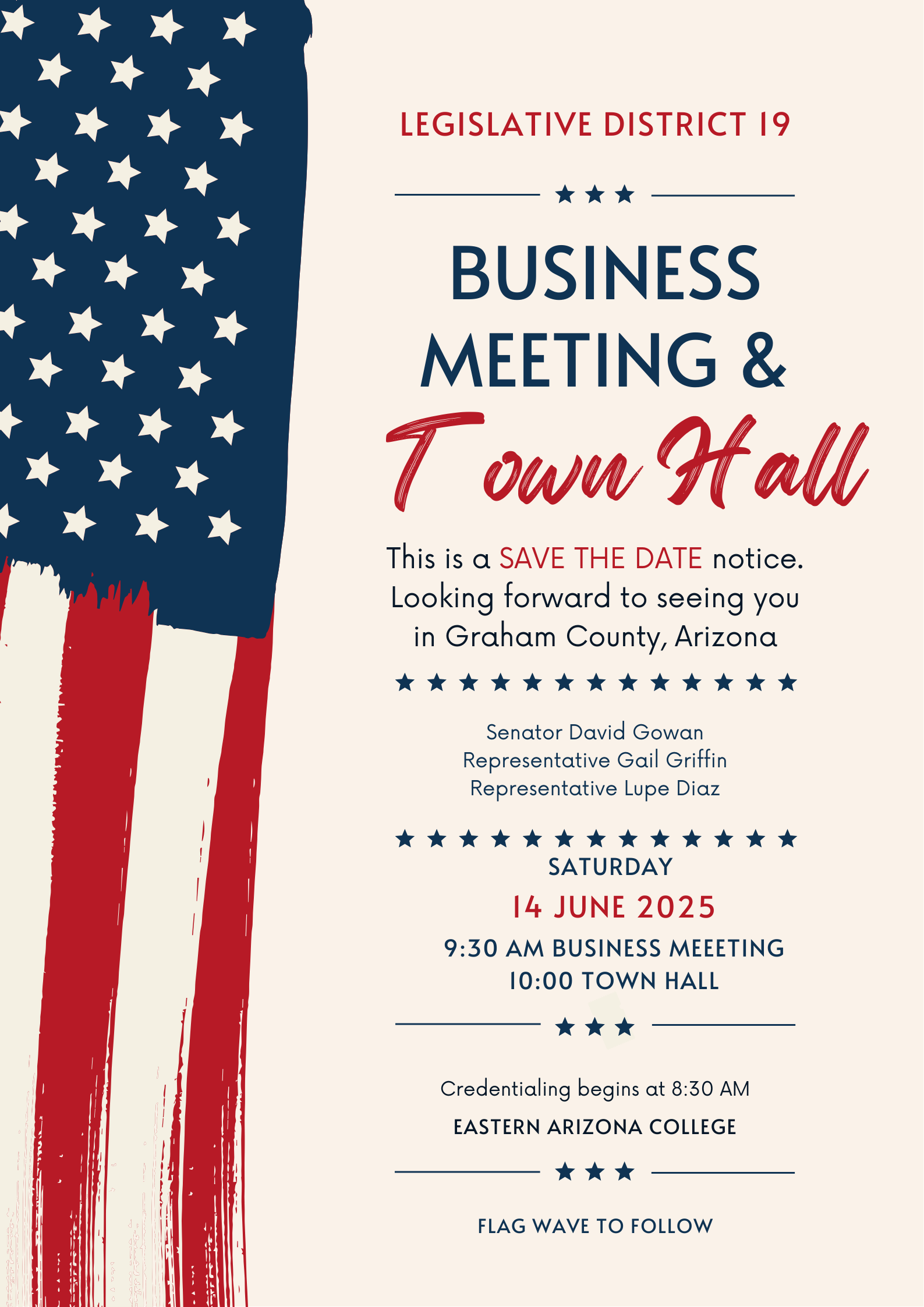 Legislative District 19 Business Meeting and Town Hall