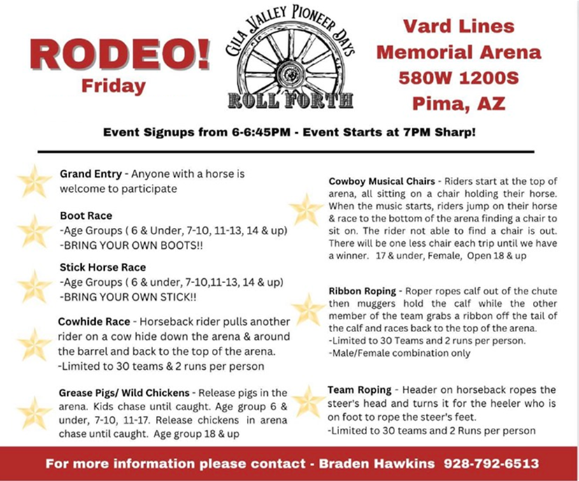 Gila Valley Pioneer Days Rodeo