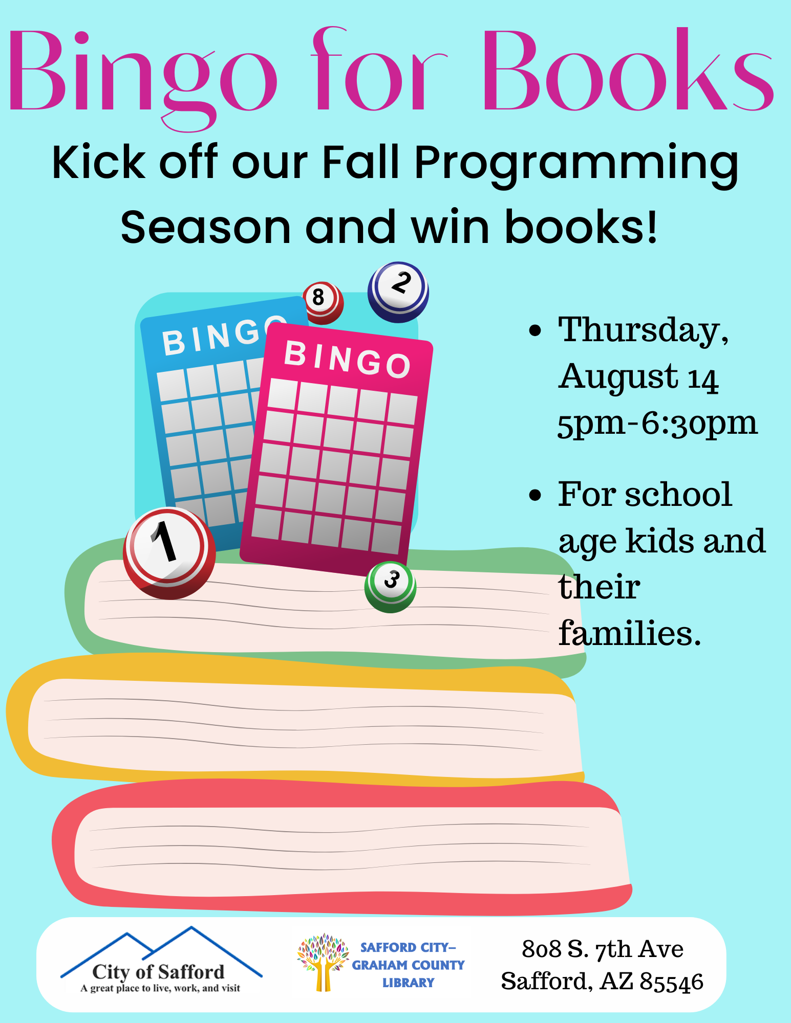 Bingo For Books- Family Program
