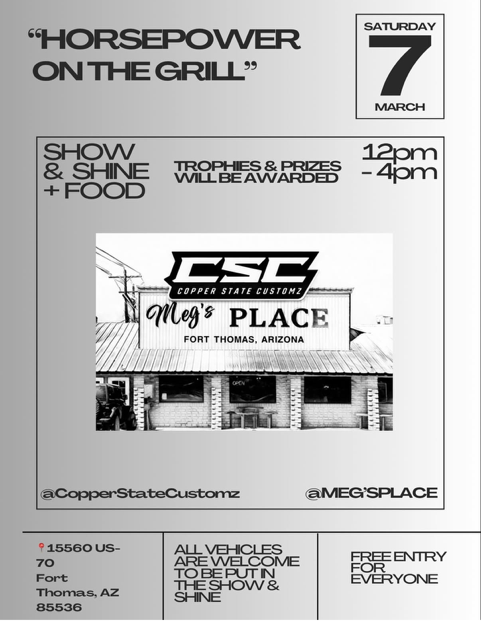 Show and Shine at Meg's Place