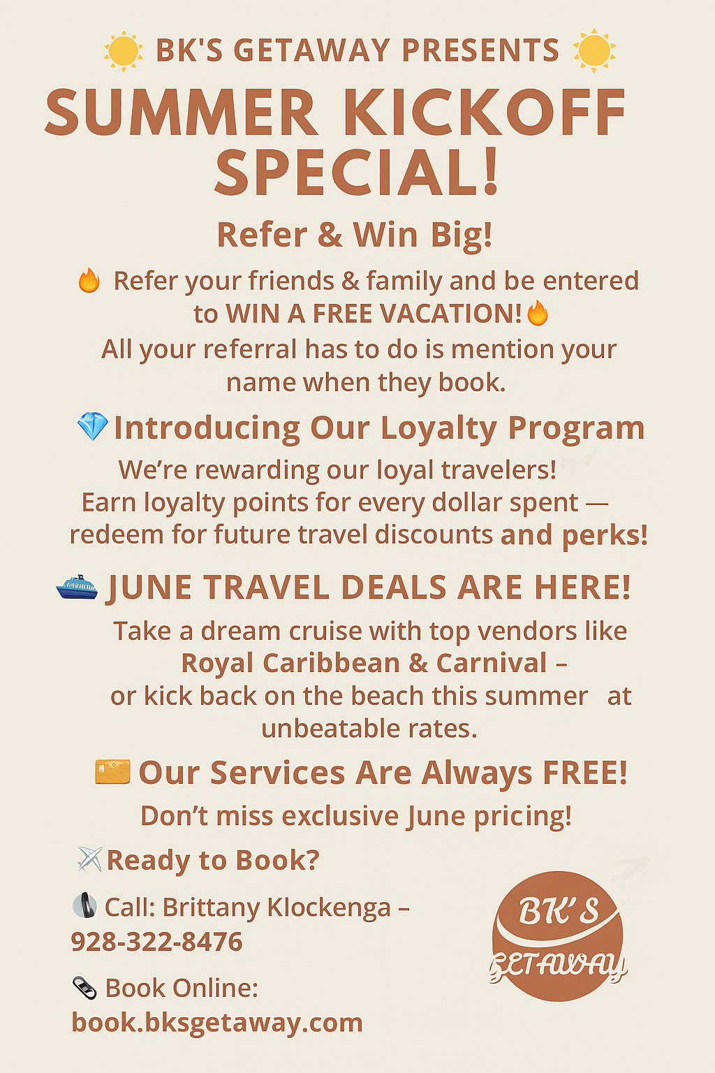 BK's Getaway Summer Kickoff Specials