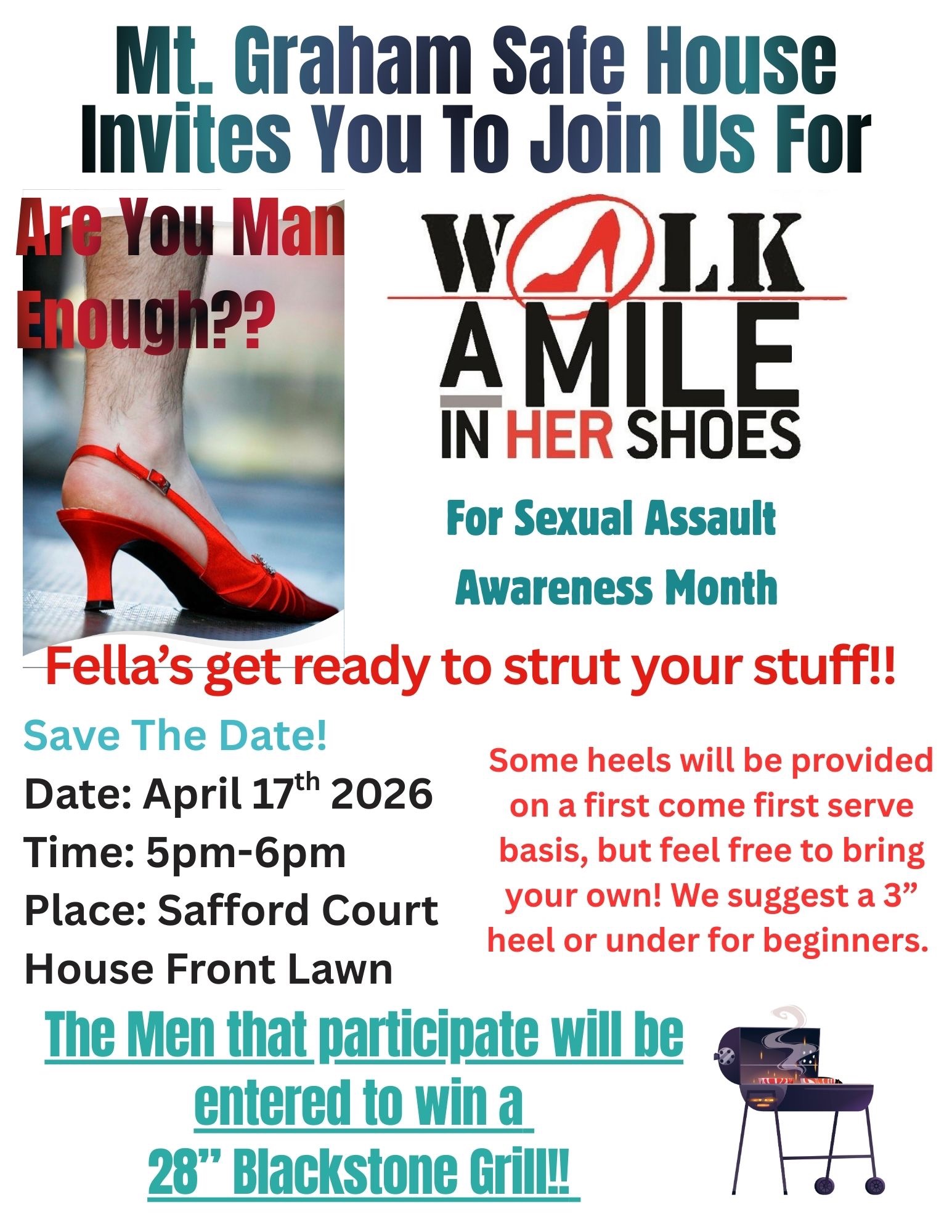Mt Graham Safe House Walk a Mile in her  Shoes