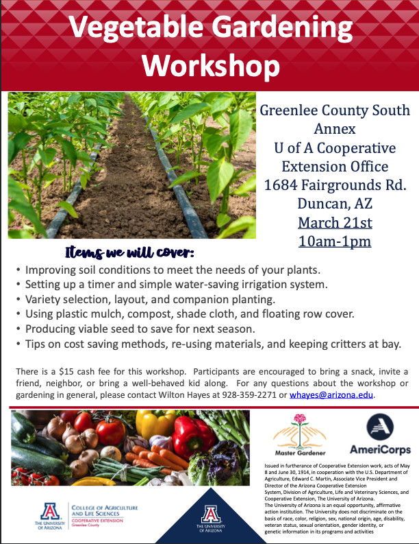 Vegetable Gardening Workshop
