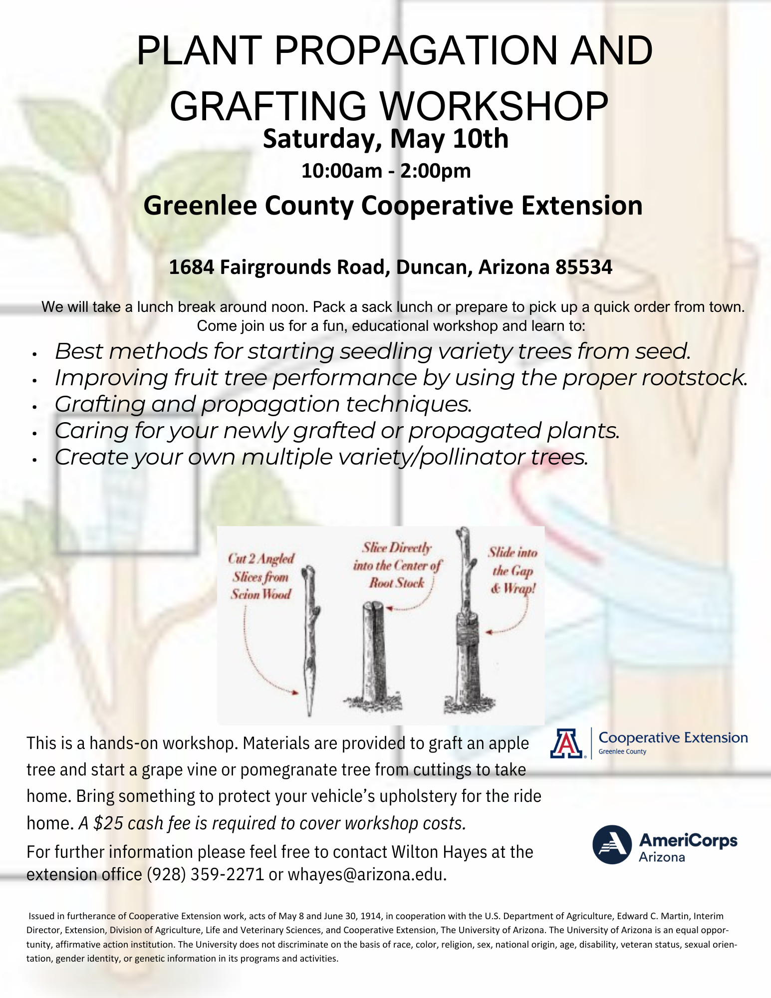 Plant Propagation and Grafting Workshop