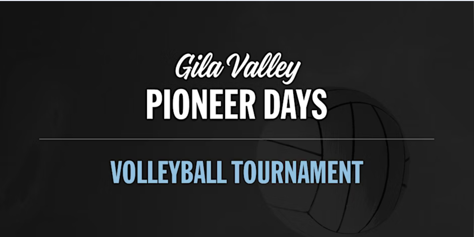 Pioneer Days CO-ED Volleyball Tournament