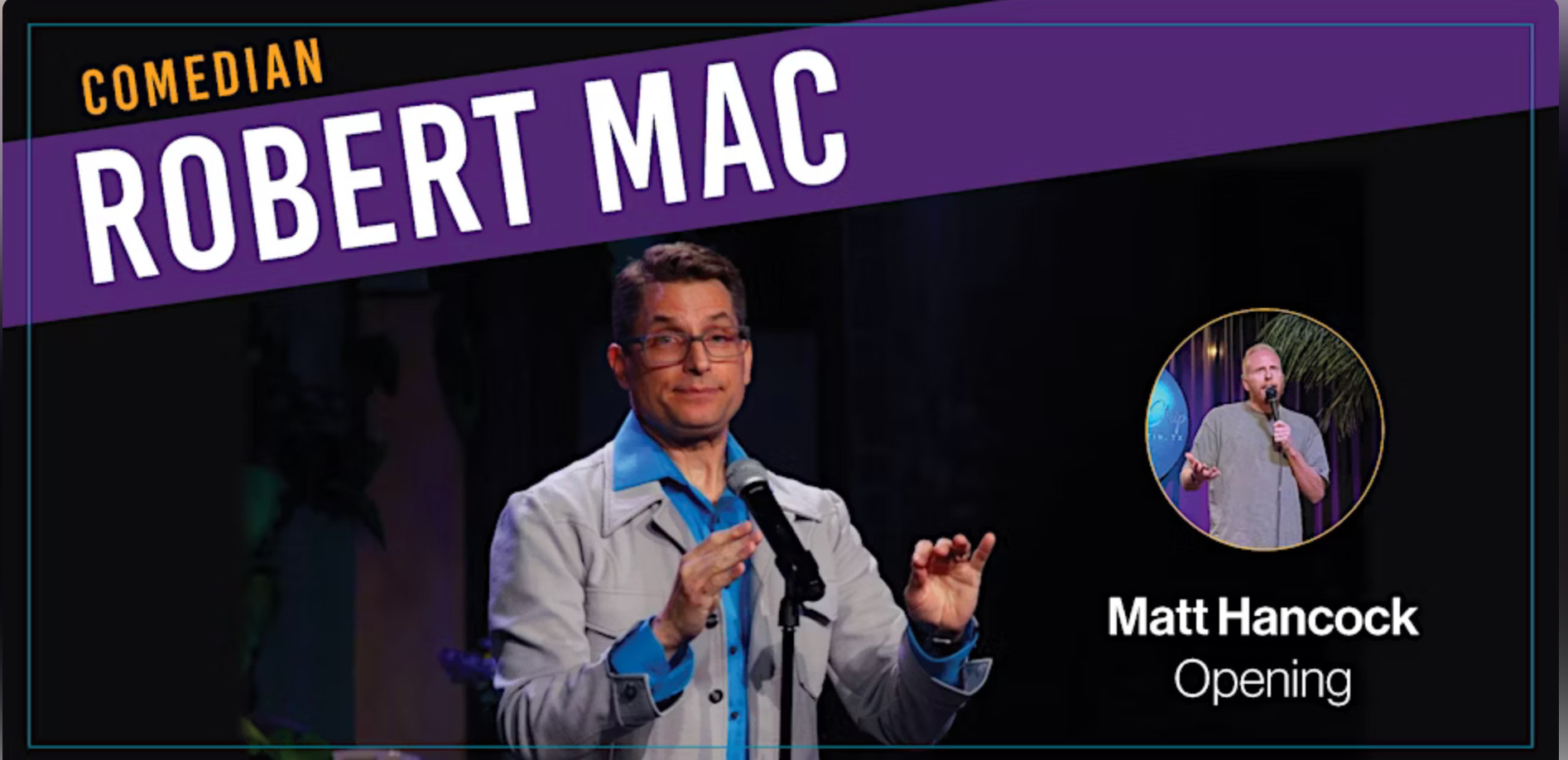 Comedian Robert Mac