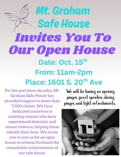 Mt. Graham Safe House Open House