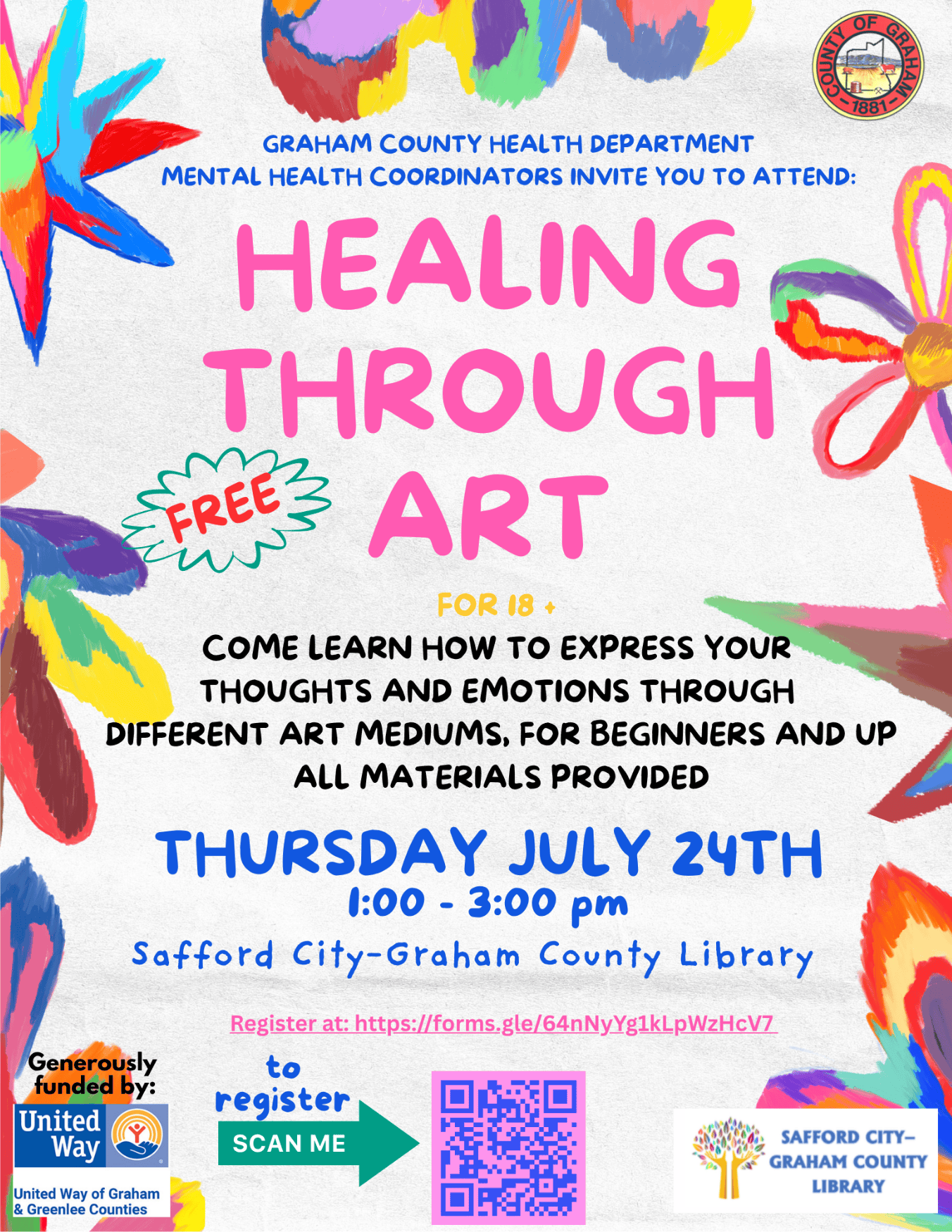 Graham County Health Department Healing Through Art