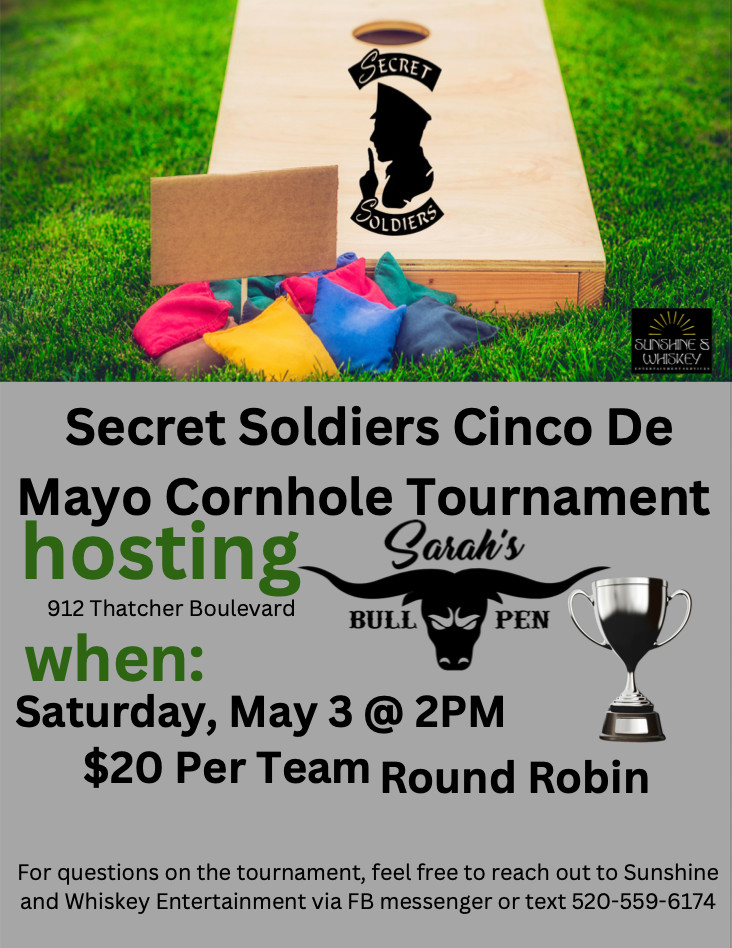 Secret Soldiers Cinco De Mayo Cornhole Tournament